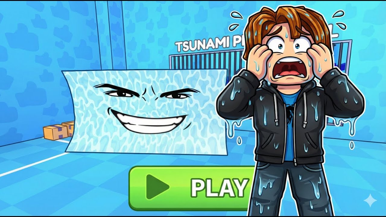 🌊 CORRIDA DA PRISÃO DO TSUNAMI! (Obby)