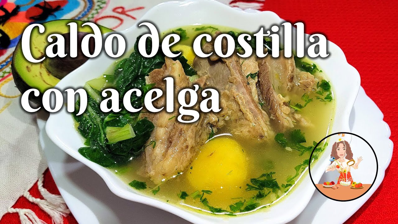 🍲 EL MEJOR CALDO 🇪🇨DE COSTILLA CON ACELGA 🍃‼️ #caldo #comidaecuatoriana
