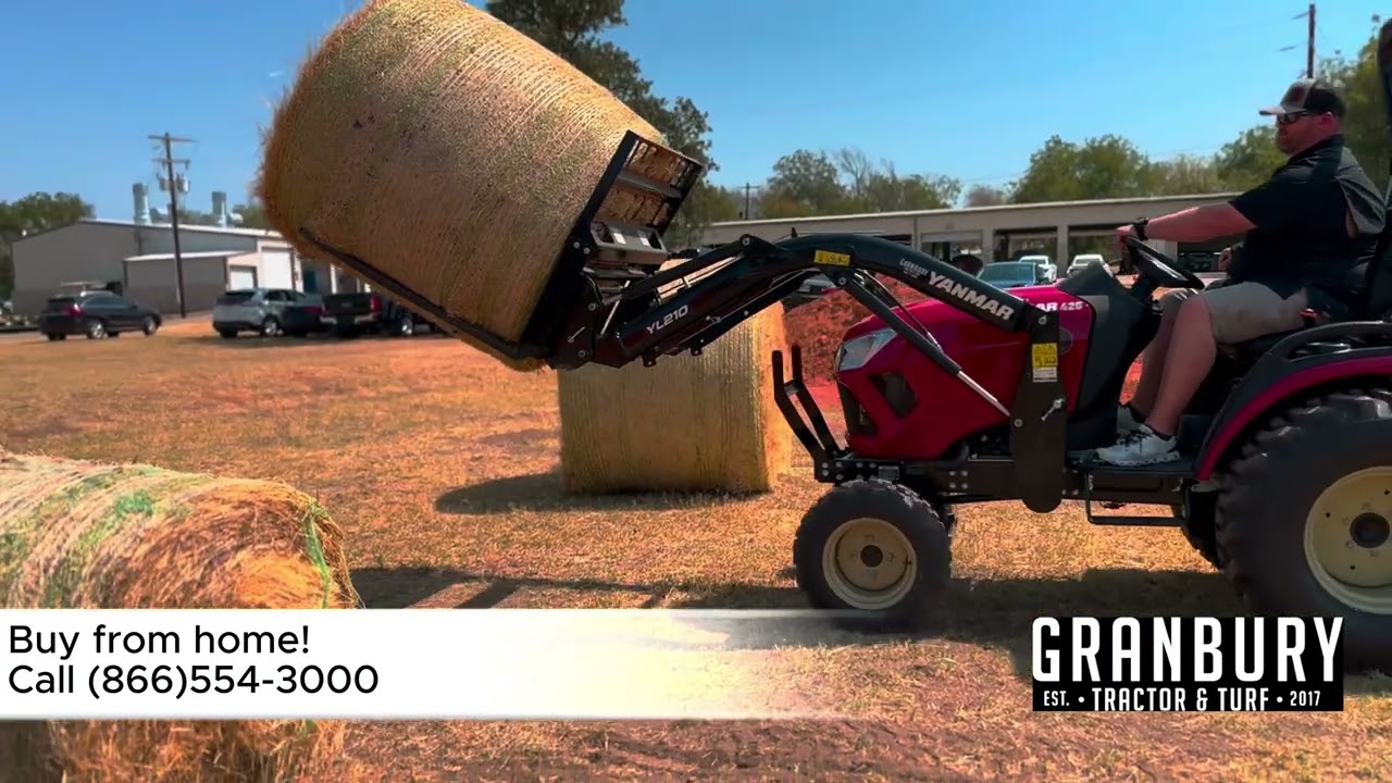 Can the Yanmar SA425 Pick Up a Full Sized Hay Bale?
