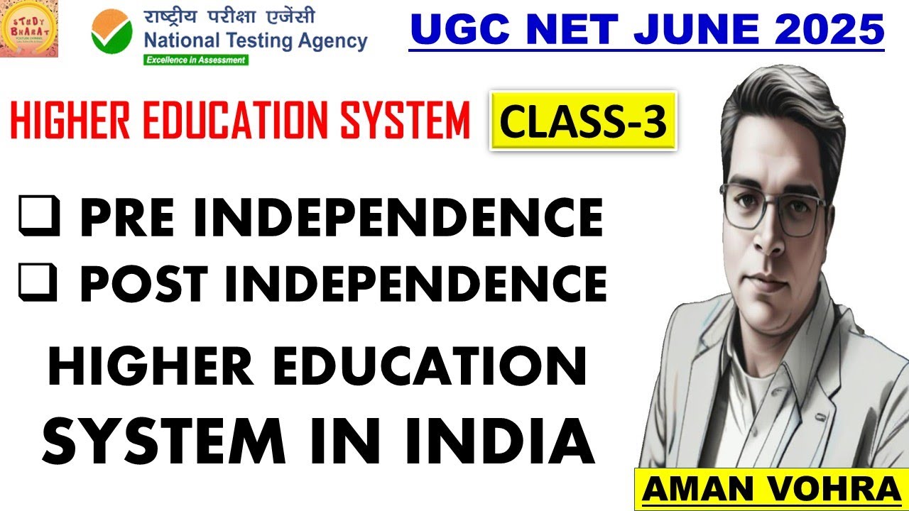 Pre and Post Independence higher education system in India class 3 unit 10 Higher education system