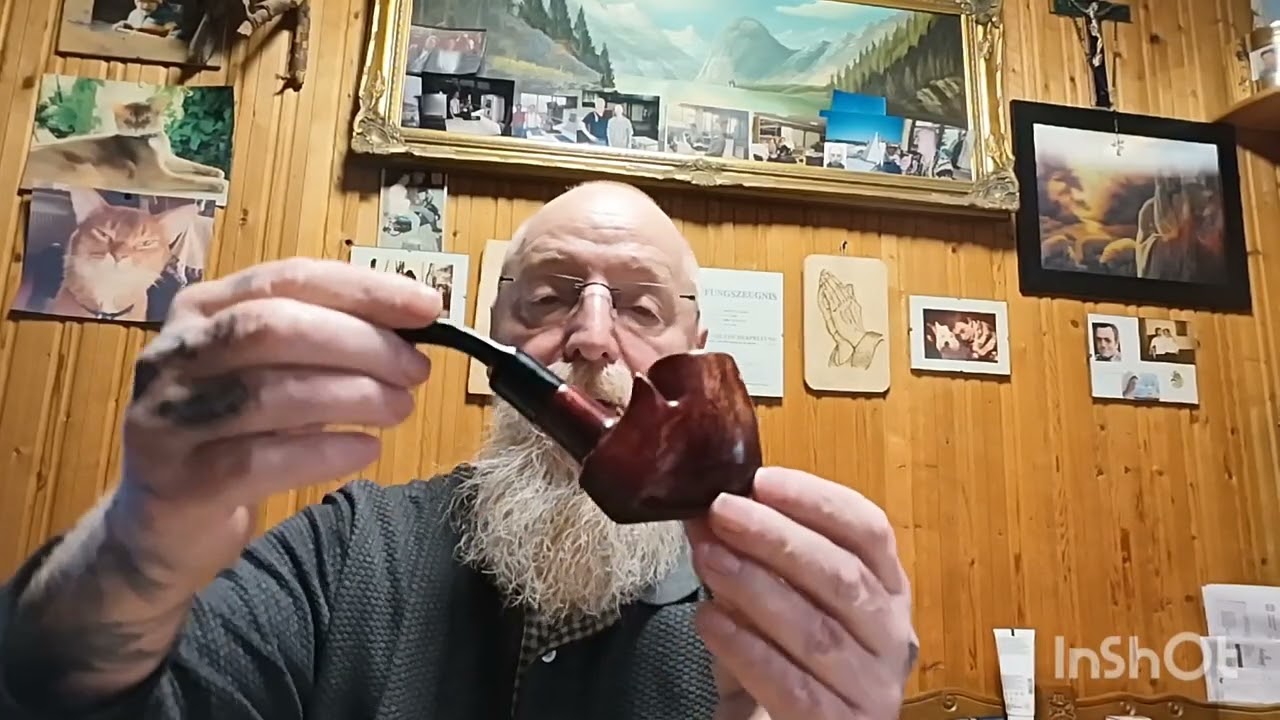 Tabakpfeife selbstgemacht als vorgebohrten Kantel