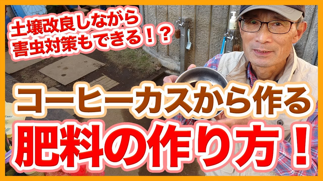 家庭菜園や農園栽培でコーヒーのカスで土壌改良しながら害虫対策も出来る！？冬に使いたい肥料の作り方！/How to make fertilizer taught by Japanese farmers.