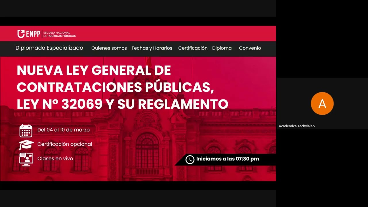 C20| NUEVA LEY GENERAL DE CONTRATACIONES PÚBLICAS, LEY N° 32069 Y SU REGLAMENTO - S1