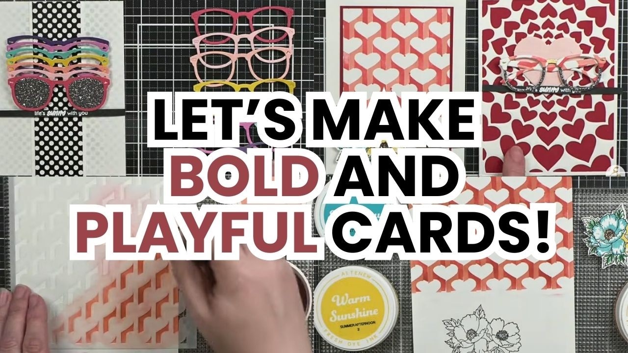 Love Your Look: Bold & Playful Cards with Mini Delight Stylish Shades 😎