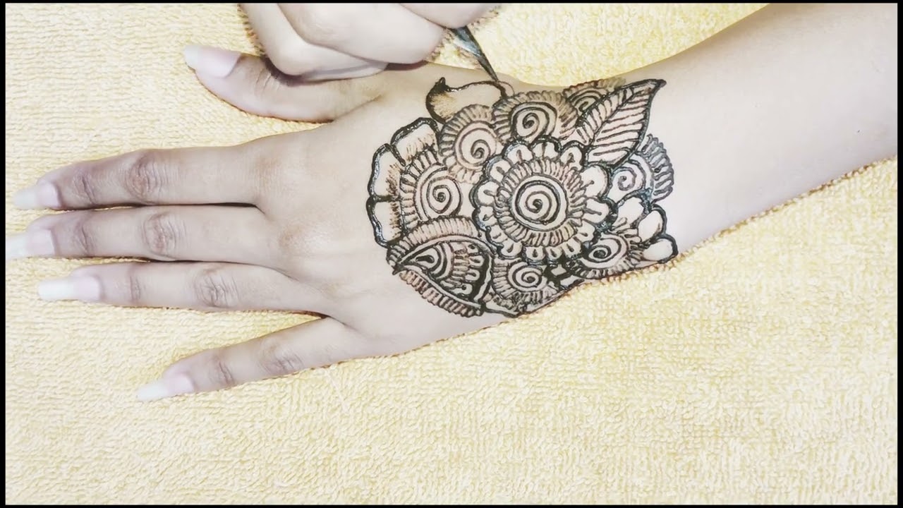 Beautiful and latest mehndi design for back hand /mehndi design/back hand mehndi design/hennadesign 