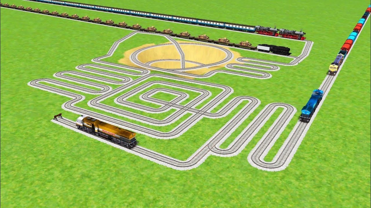 TRAIN CROSSING SNAKE 🐍 CIRCLES ZIG ZAG RISKY UTRUN CURVE RAILROAD RAILWORK BEANG DRIVE 