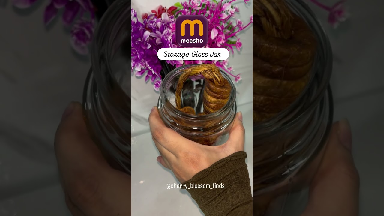 ✨ Organize your kitchen in style with this Glass Storage Jar 🫙💖 Affordable & super useful #meesho