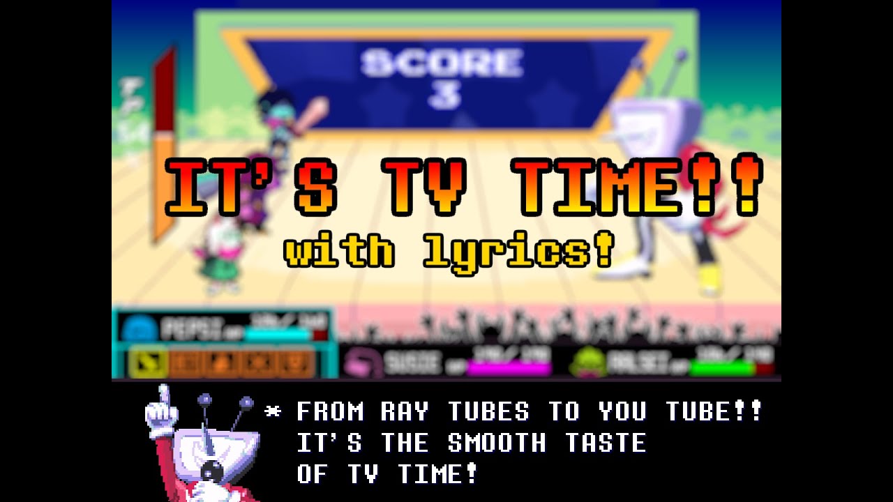 It's TV Time WITH LYRICS! | SynthV | DELTARUNE