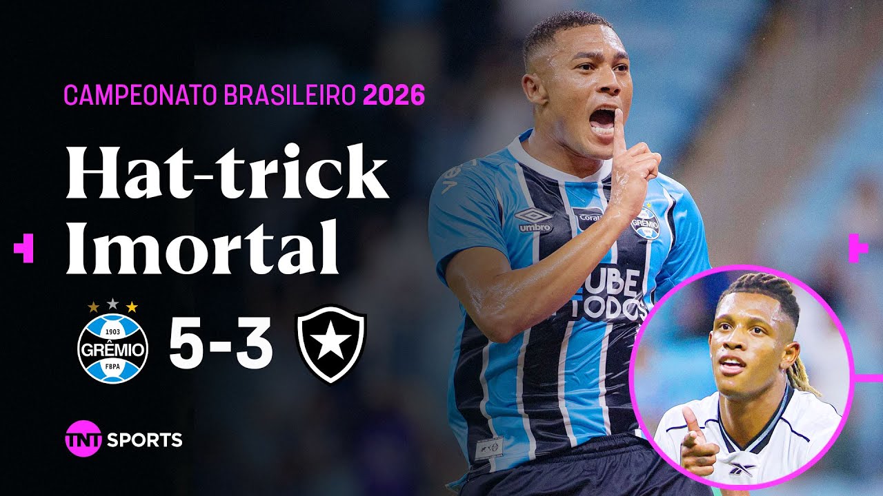 CARLOS VINÍCIUS ANOTA HAT-TRICK, DANILO MARCAR DOIS PRO FOGÃO E TRICOLOR VENCE | GRÊMIO 5X3 BOTAFOGO