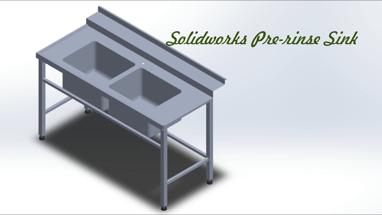 SolidWorks Pre rinse sink