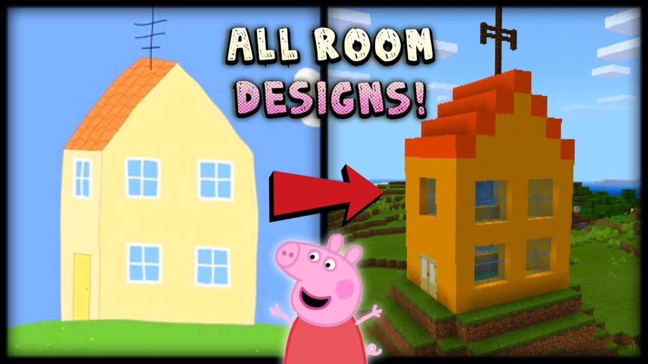 Peppa Pig’s House in Minecraft (All Room Designs!)