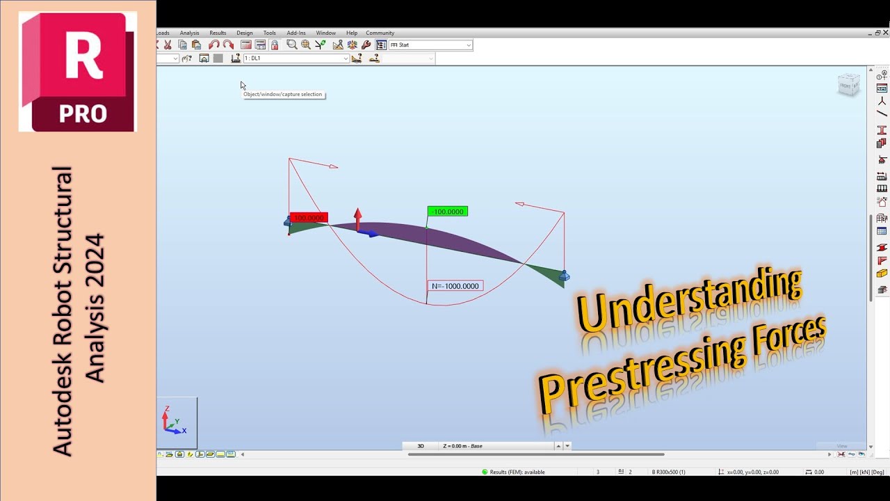 Понимание сил предварительного напряжения в Autodesk Robot Structural Analysis