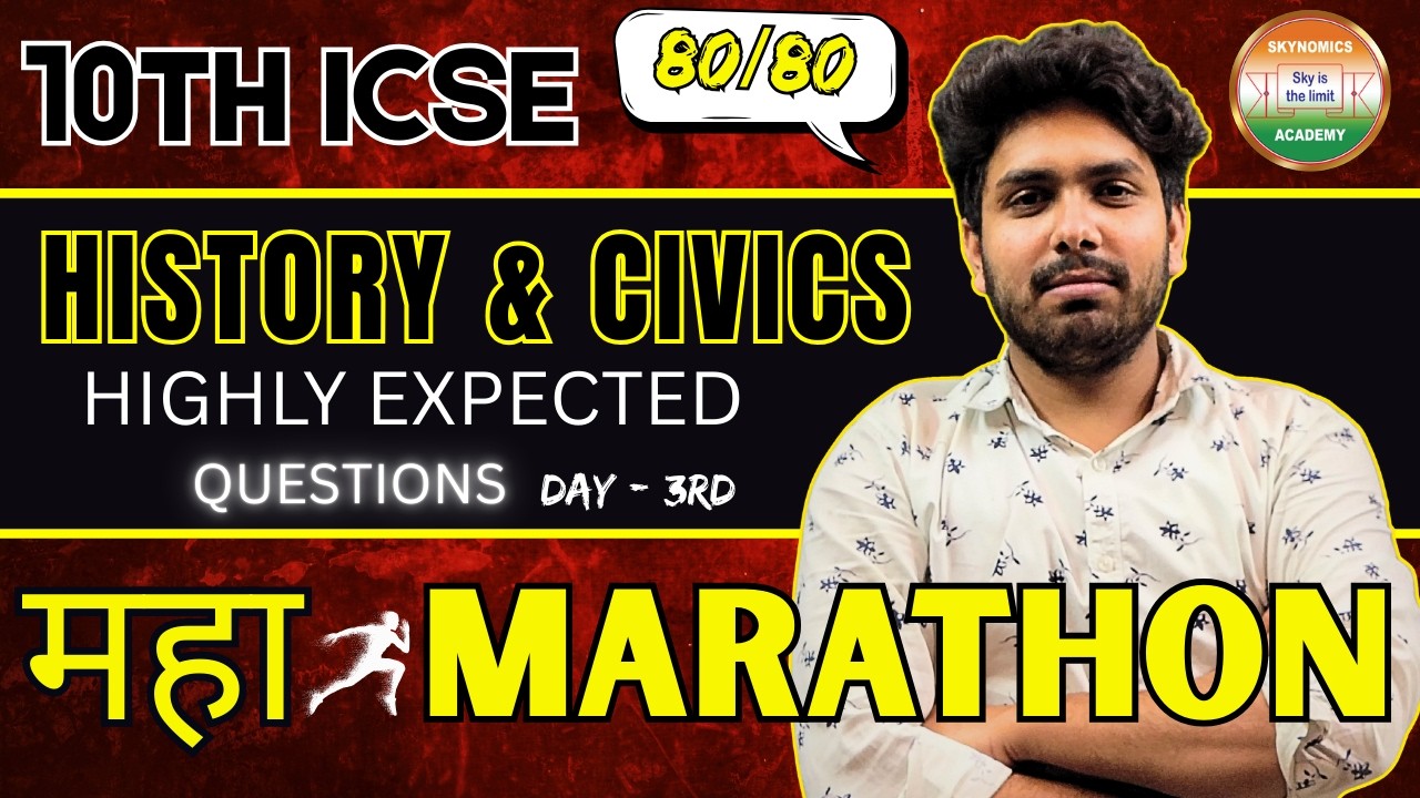 #day  -3😊 | HISTORY & CIVICS | 10TH ICSE | MOST EXPECTED | EXPLANATION | BY WASI SIR