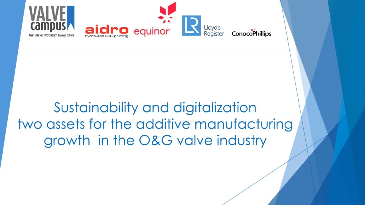 VALVEcampus Webinar : Sustainability and digitalization