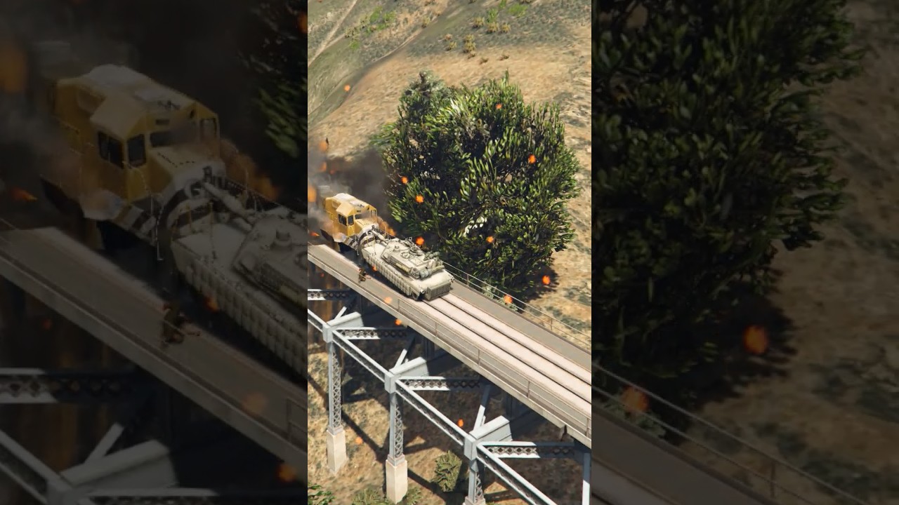 Iranian Army Attempts to Stop Israeli Defense Train &ndash; GTA 5