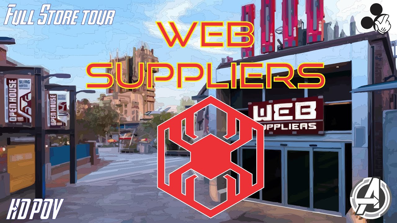 WEB Suppliers Store Tour at Avengers Campus Walkthrough 4K POV Opening Day 2021