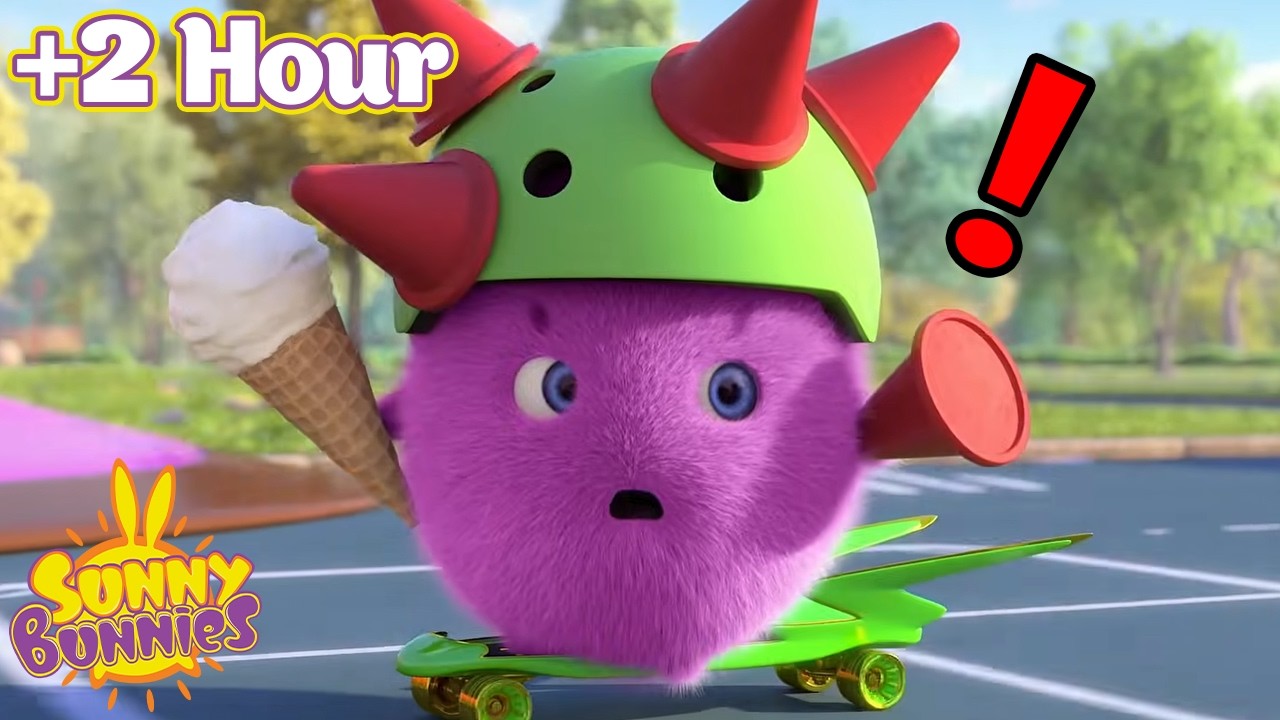 Sunny Bunnies | Slow Down Boo, You're Going Too Fast! | Over 2 Hour of Full Episodes