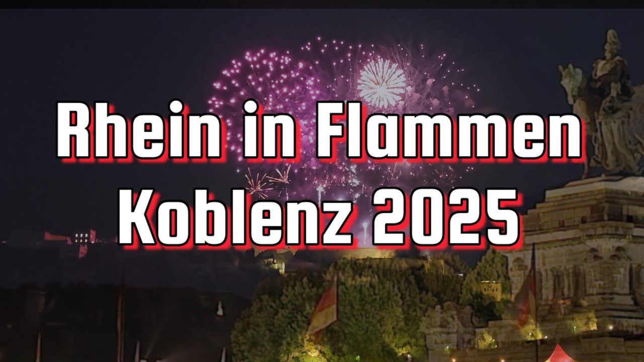 Rhein in Flammen 2025 Koblenz drone en vuurwerkshow