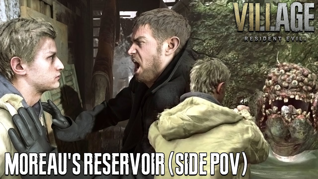 RESIDENT EVIL Village Moreau's Reservoir in Third Person View (Side POV)