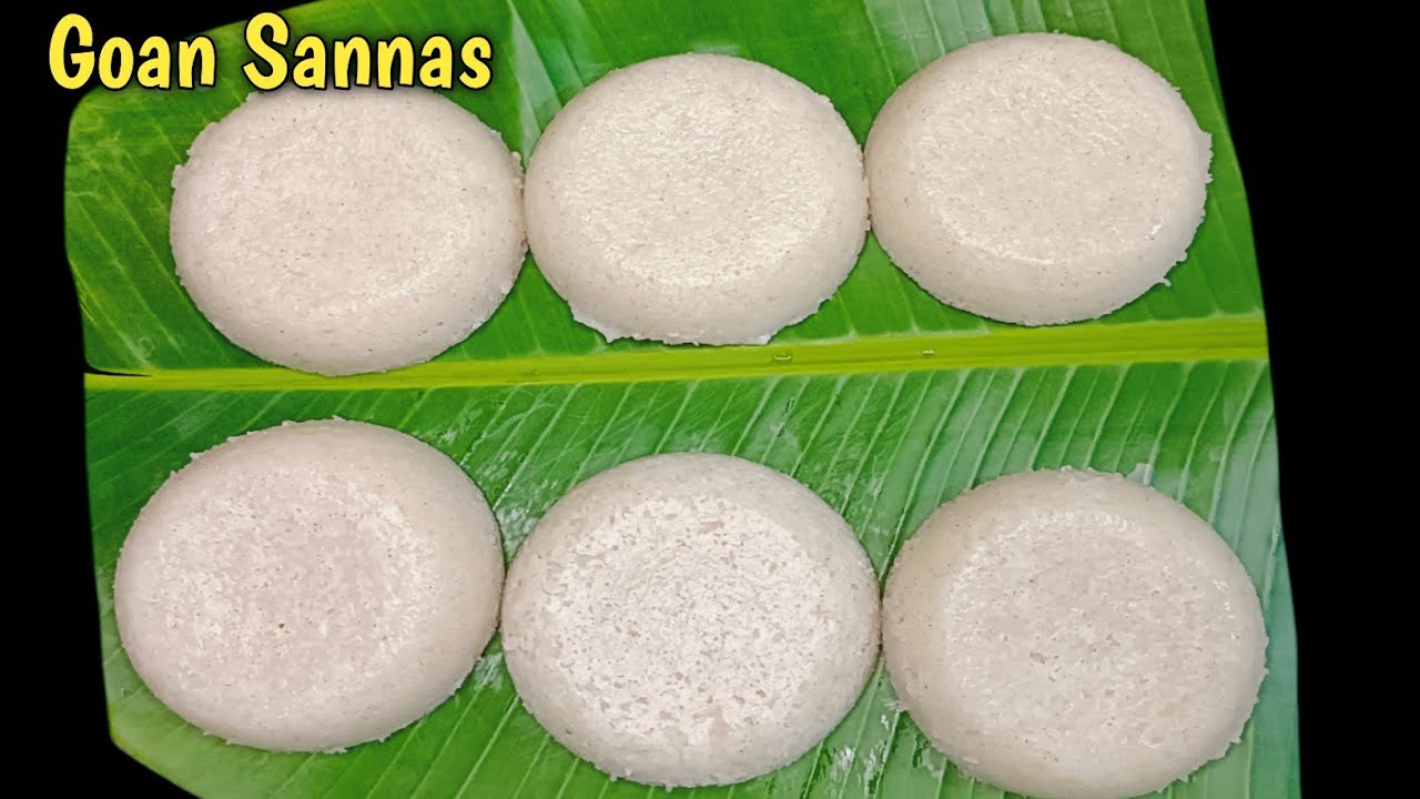 Goan Sannas Recipe | Goan Sannas Using Toddy / Sur | Goan Steamed Rice Cakes | Soft And Fluffy Sanna