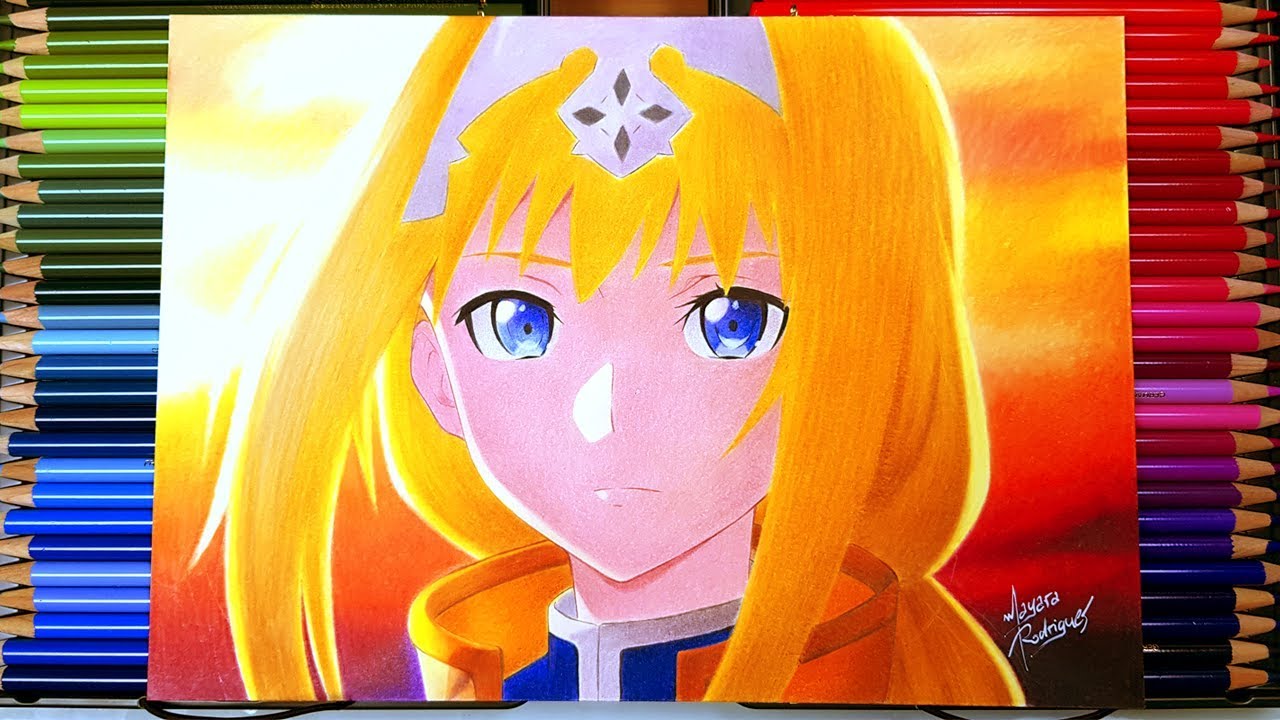 COLOR PENCIL DRAWING - Alice Zuberg (Sword Art Online: Alicization)