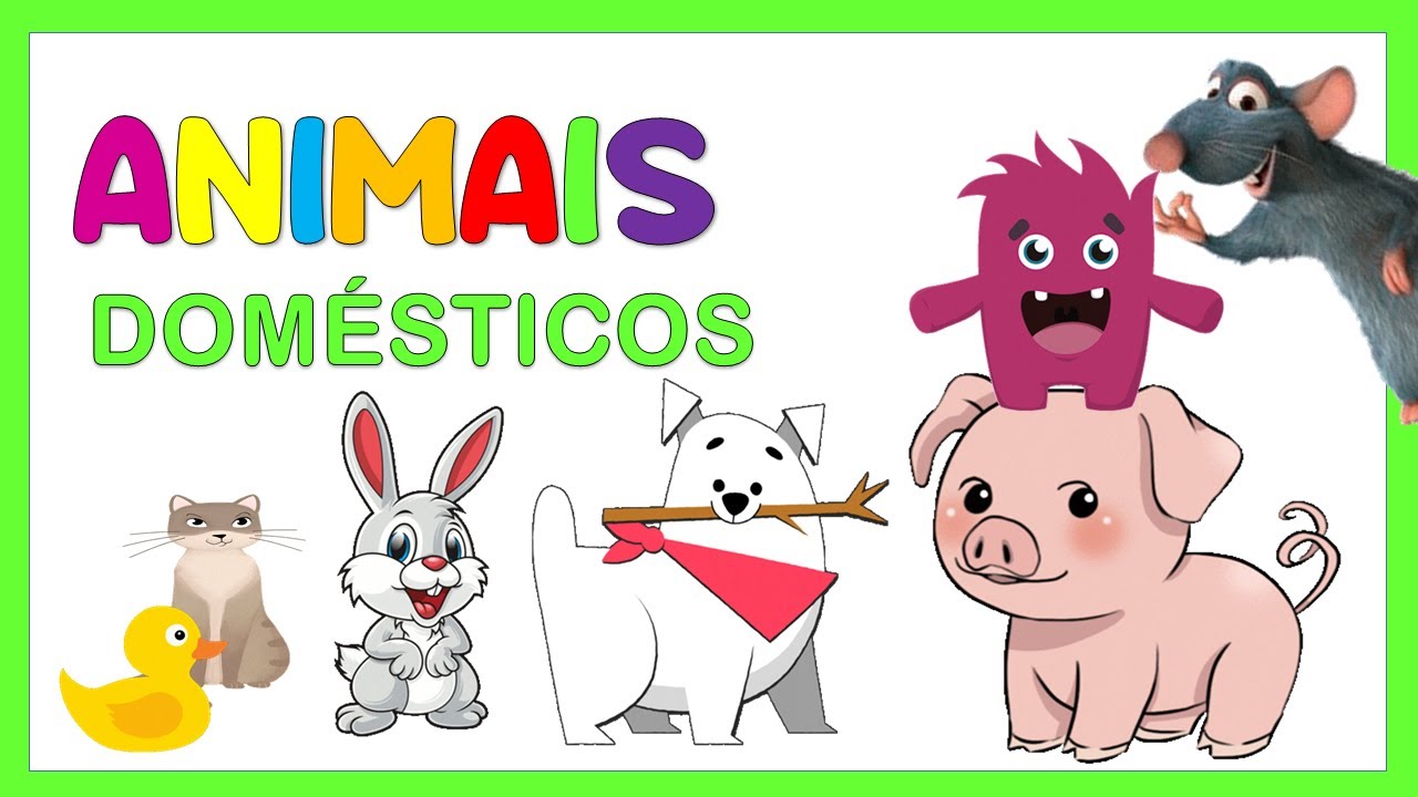Animais domésticos- aprendendo a falar, ler  e escrever os nomes dos animais - | Educação Infantil