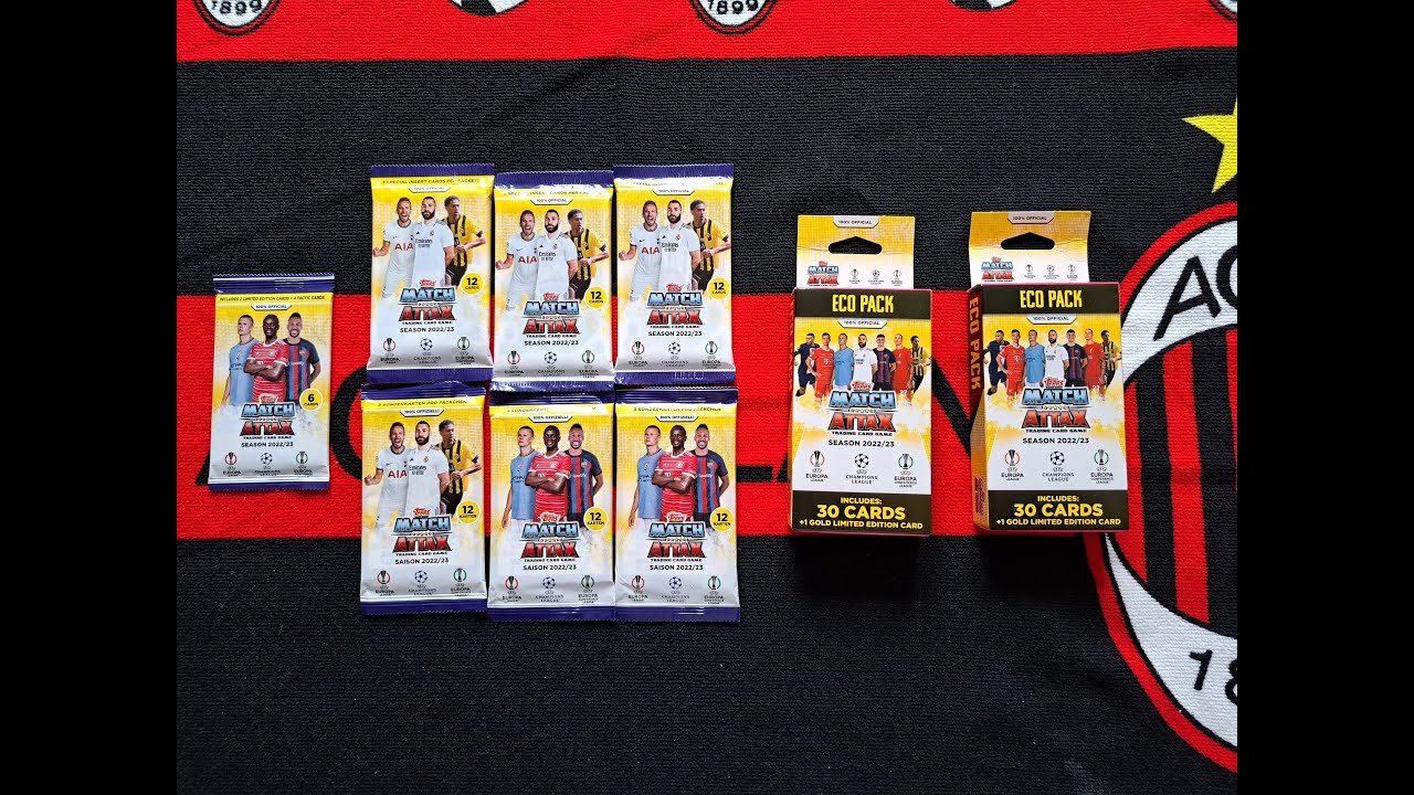 TOPPS MATCH ATTAX 2022/23 - UNBOXING SASZETEK + DWA BLISTERKI -SZOK ILE WPADŁO CHROM&Oacute;W I PRO ELITE!!