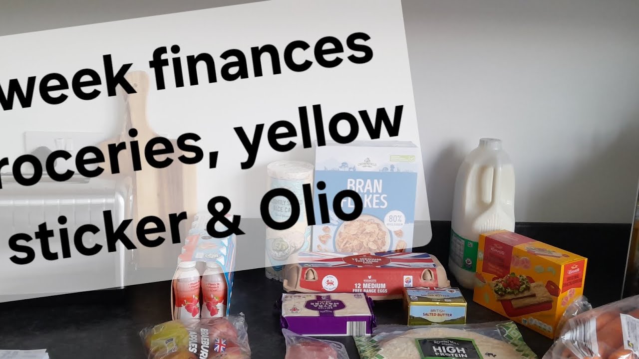4-недельные финансы, продукты, желтая наклейка и находки Olio.