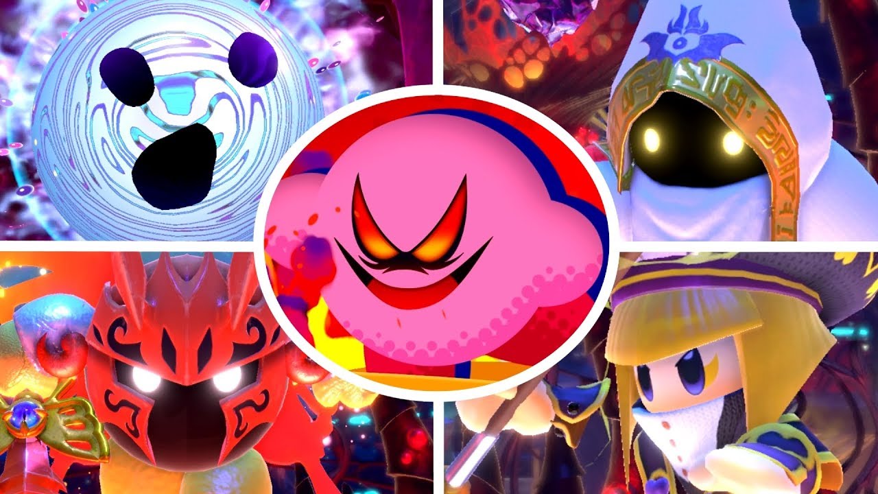 Kirby Star Allies - All Bosses + Secret Final Boss (Soul Melter Difficulty)