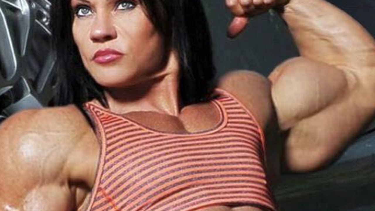 SUPER STRONG WOMAN , J FUCHS , STRONG AND MUSCULAR WOMAN