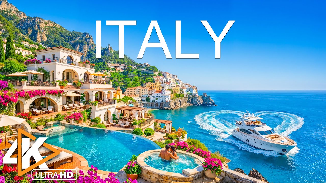 Italy 4K Drone Footage | Timeless Mediterranean Villages, Coastal Cliffs & Aerial Sea Views