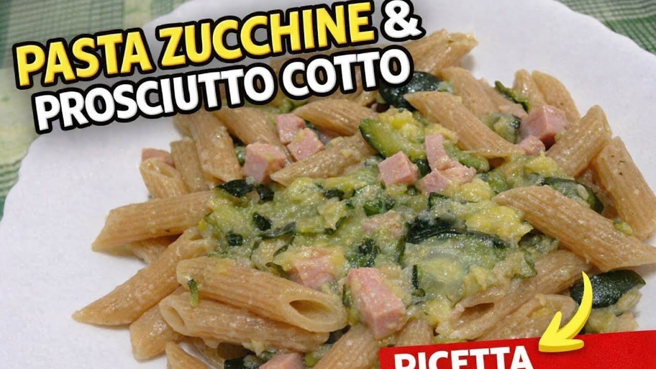 Pasta zucchine e prosciutto cotto:la ricetta veloce  che amo fare 🤤😋🤤😋