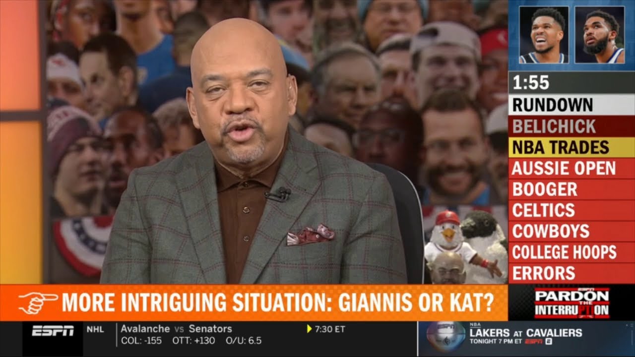 Pardon the Interruption | Wilbon breaks down NBA Trade Deadline: Giannis-for-KAT Knicks scenario
