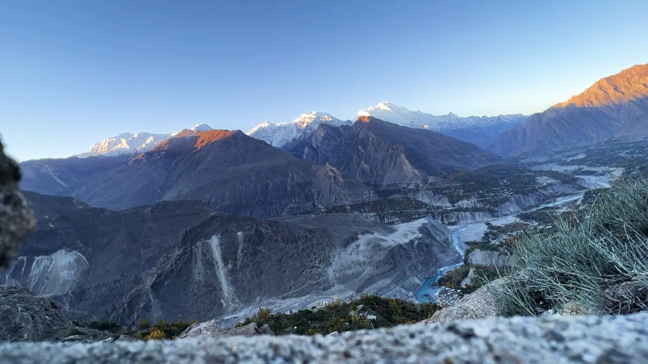 Pakistan mountain top view,Sunrise Eagle nest Time lapse...