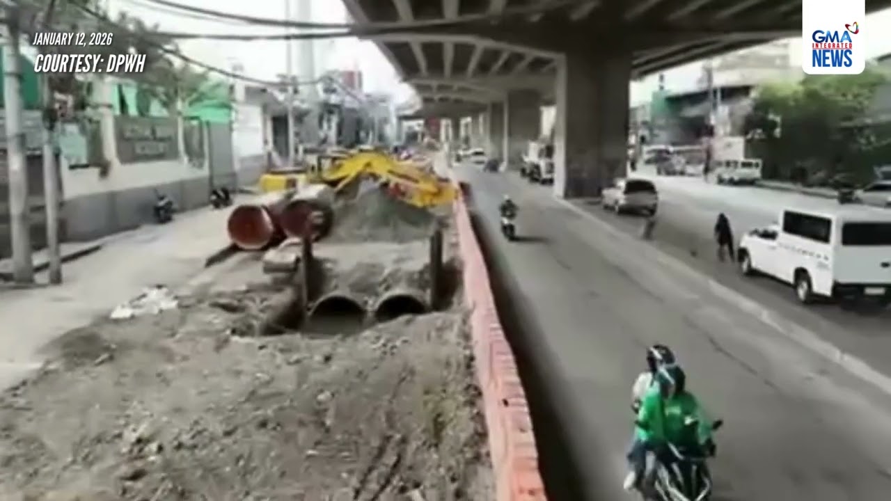 Drainage improvement project sa kahabaan ng G. Araneta Ave., QC, patapos na | GMA Integrated News