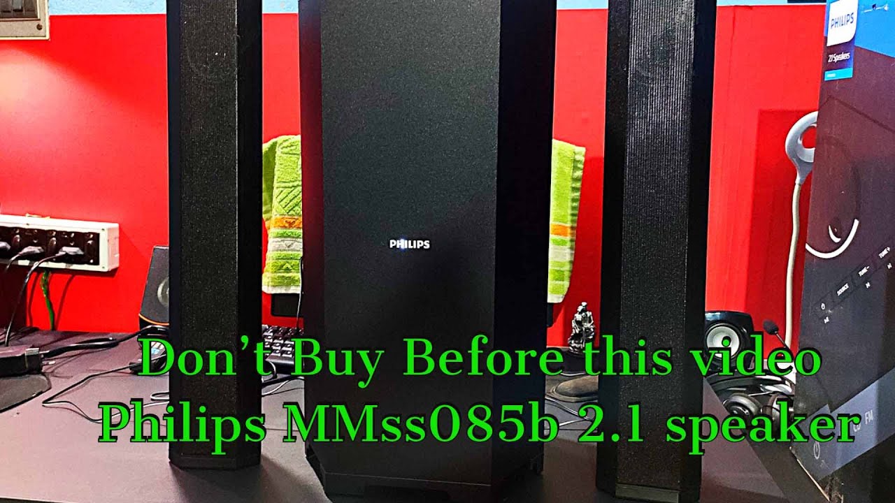 Philips MMS8085B/94 2.1 Multimedia Speaker Review full features #Debgurutechnology, Philips