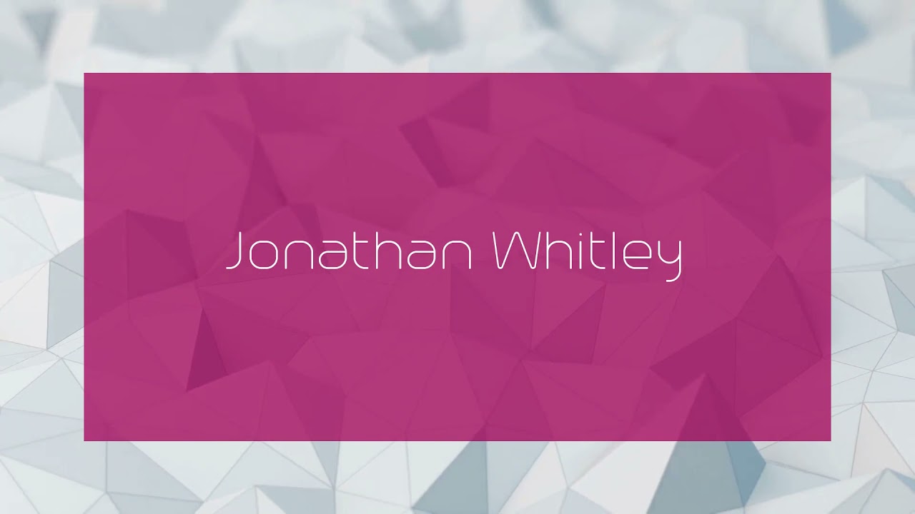 Jonathan Whitley - appearance