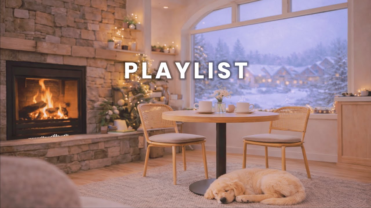 [playlist] Snowy Morning Café ☀️ | Soft Music for work, focus, and cozy moments