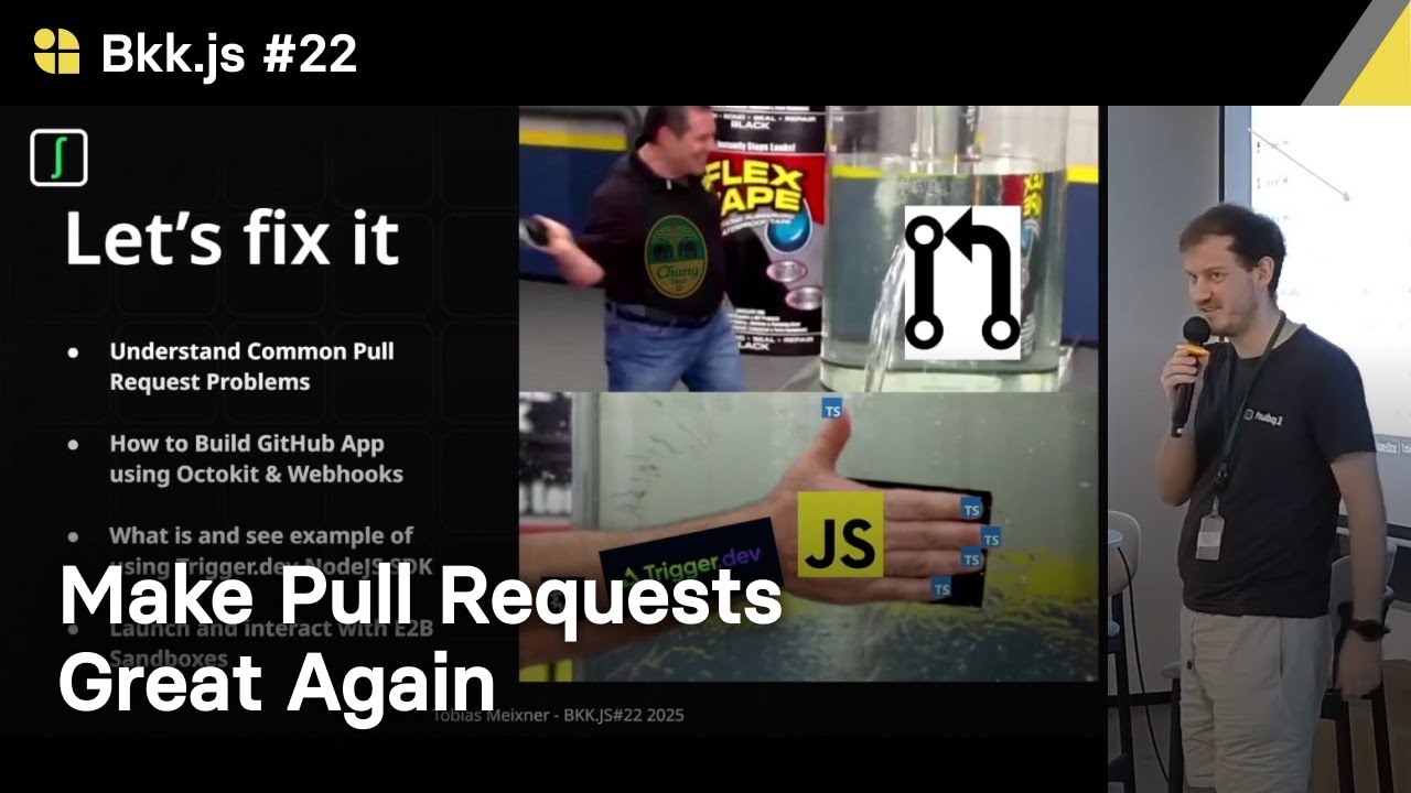 Make Pull Requests Great Again with Background Jobs using Trigger.dev NodeJS SDK by Tobias Meixner
