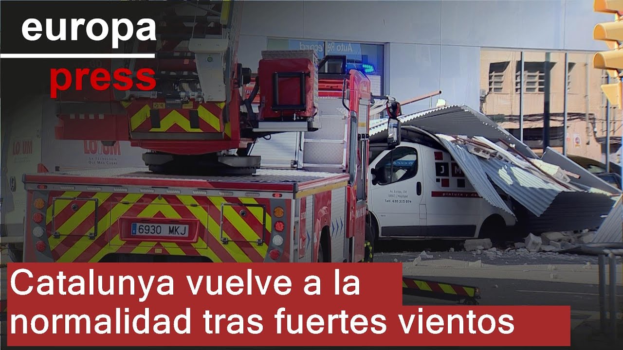Catalunya retomará la normalidad este viernes tras episodio de viento que ha dejado 9 heridos