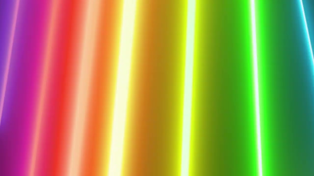 Neon Light with Rainbow Colors | 8 Hours 4K Looping Abstract Background