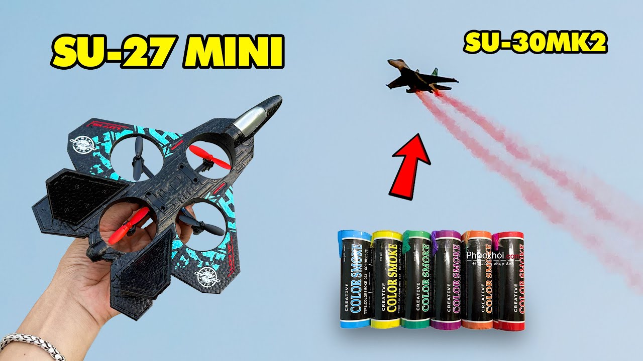 Испытание Су-27 Мини и установка дымовых пушек на Су-30МК2 / Nguyen Dong Vlogs