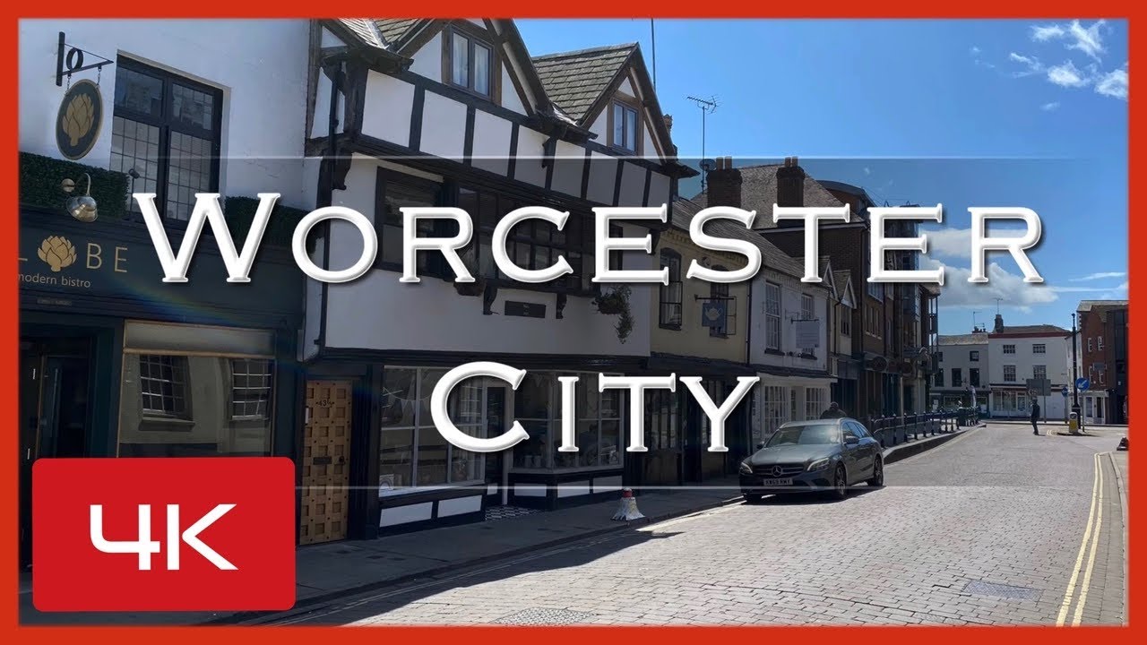 4K video of a walk in Worcester City passed a number of listed buildings.