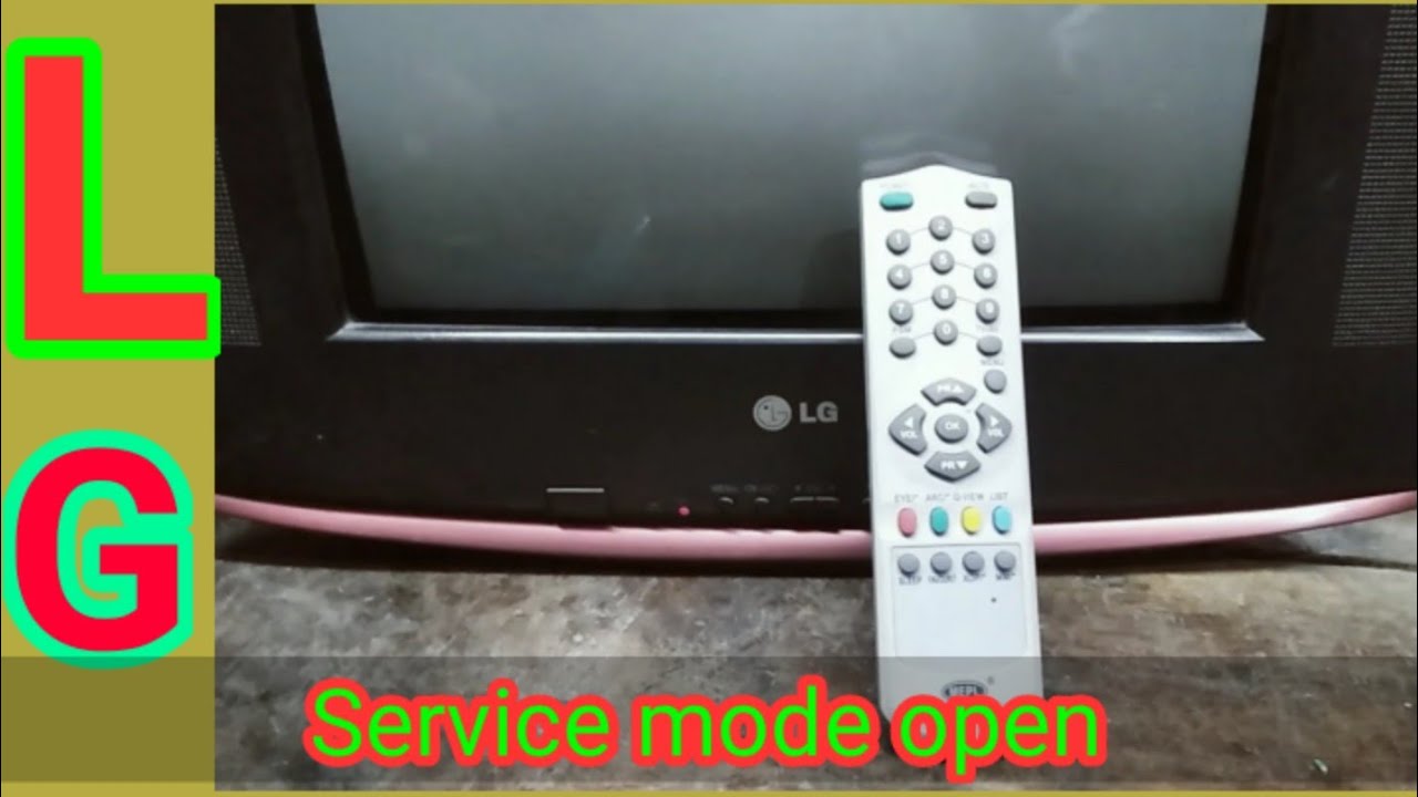 LG CRT TV Service Mode open.// TV repairing hindi. // Tv Repair hindi.