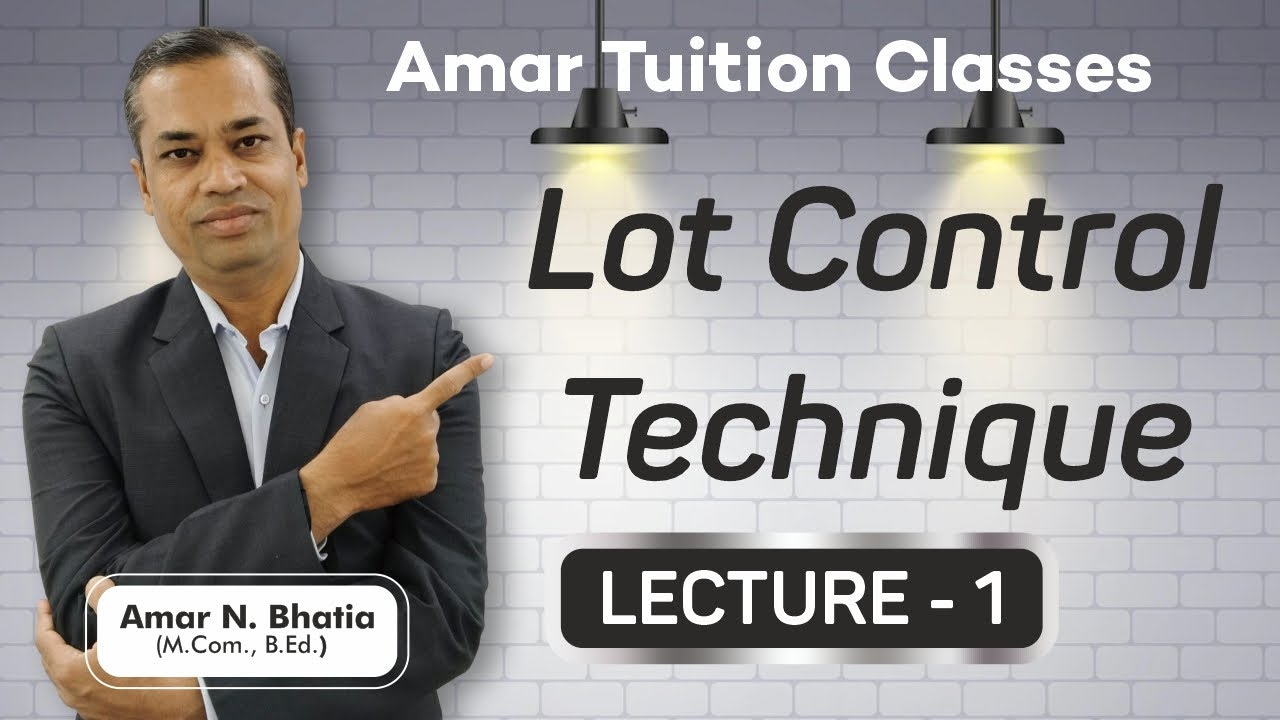 #1 Lot Control Technique TY BCom Sem 5 Statistics | Gujarat University | Stats Kutch University|
