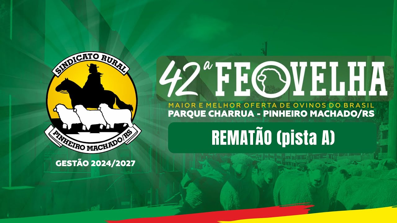 REMATÃO | 42ª FEOVELHA 2026 | SINDICATO RURAL DE PINHEIRO MACHADO/RS