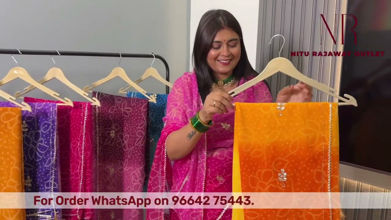 Famous Rajasthani Bandhej Saree Collection..Bandhani Saree | Nitu Rajawat 