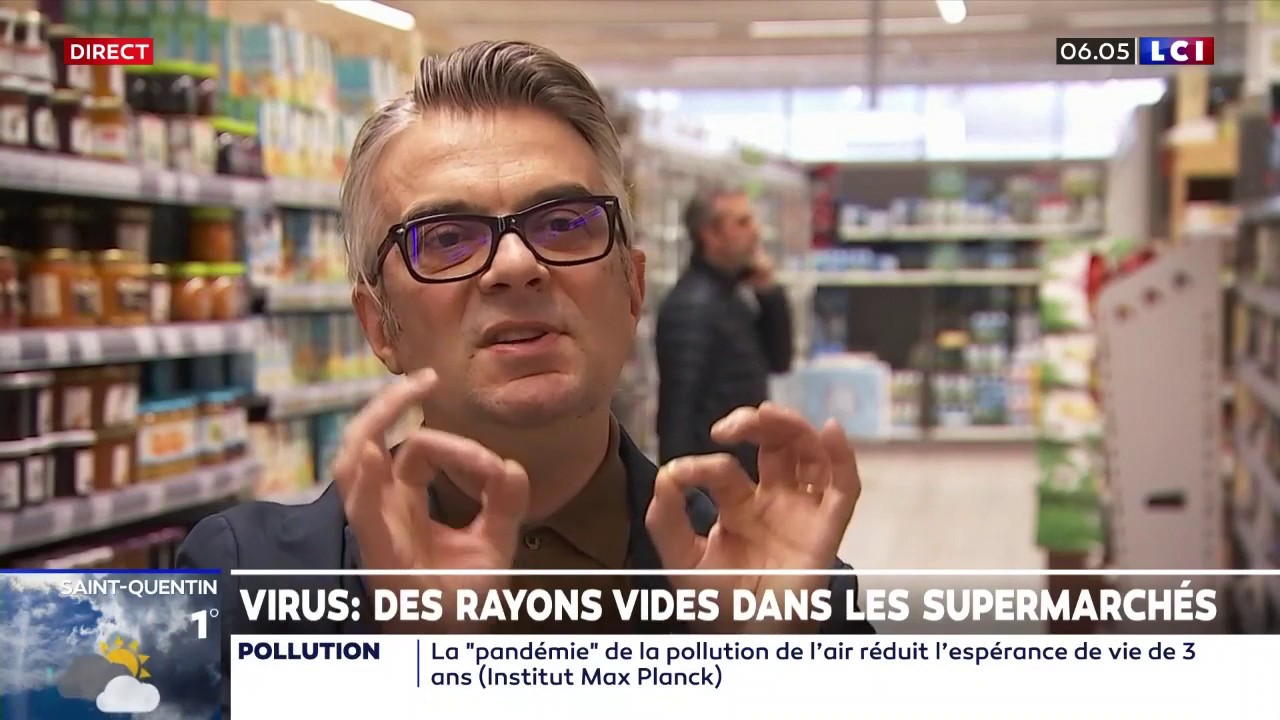 Coronavirus : Des rayons vides dans les supermarchés