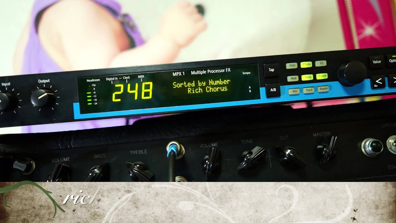 lexicon mpx-1 tutorial (guitar tone post effecting)