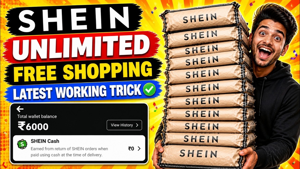 Shein BIGGEST Offer 🔥 Shein 1000 Free Shopping 😍 Shein app se free shopping kaise kare
